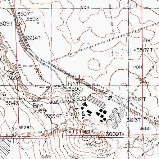 Topographic Map of Hobbs Potash Facility Refinery, NM