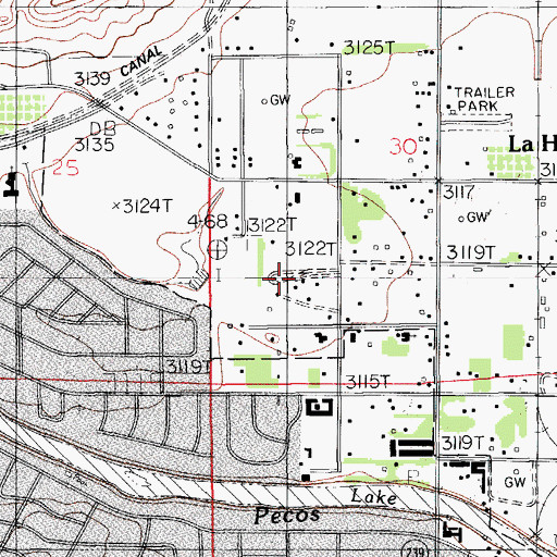 Topographic Map of Rose Pit, NM