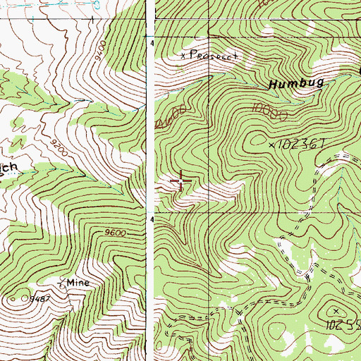 Topographic Map of American Flag, NM