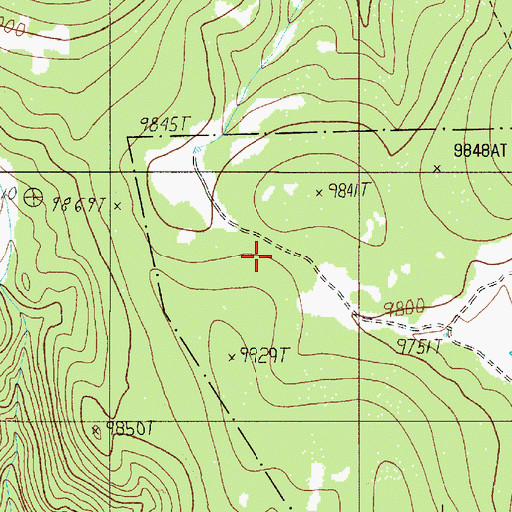 Topographic Map of Llano Vista, NM