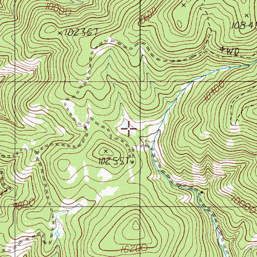 Topographic Map of Helen Gould, NM