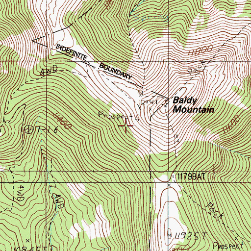 Topographic Map of East Pacific, NM