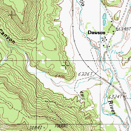 Topographic Map of Dawson Number 10, NM