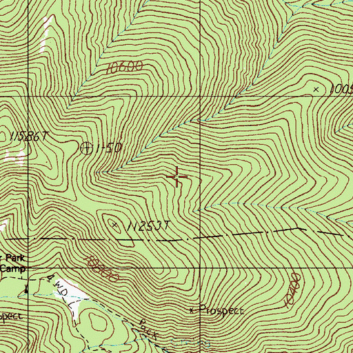 Topographic Map of Belle Fosher, NM