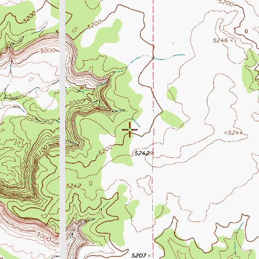 Topographic Map of Gold Prospect, NM