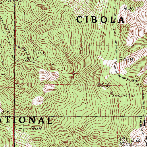 Topographic Map of Connelly, NM
