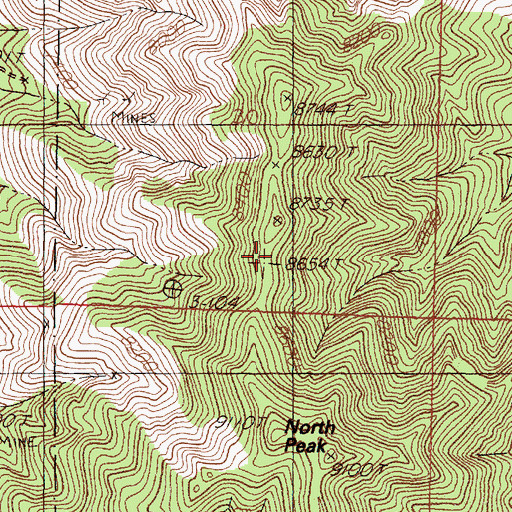 Topographic Map of Ambrosia, NM