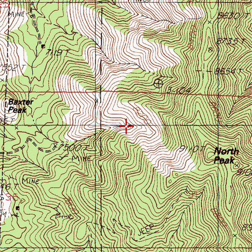 Topographic Map of Sleeper, NM