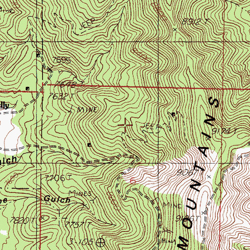Topographic Map of Little Loella, NM