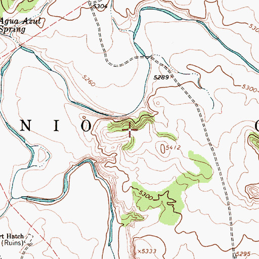 Topographic Map of Antonio Ortiz Grant, NM