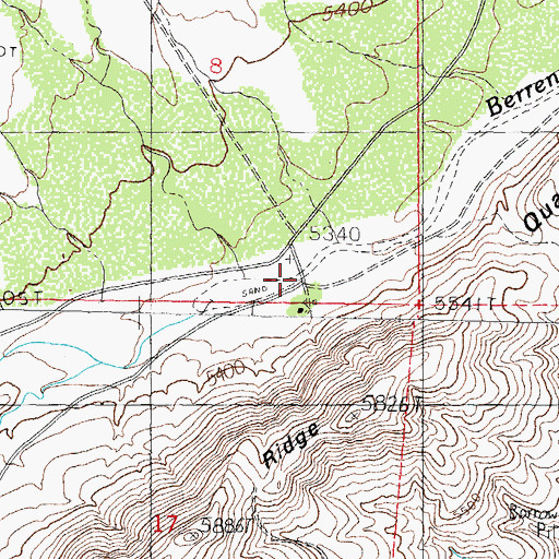 Topographic Map of McGregor Ranch, NM