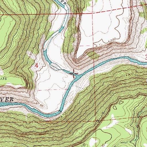 Topographic Map of Mora River, NM