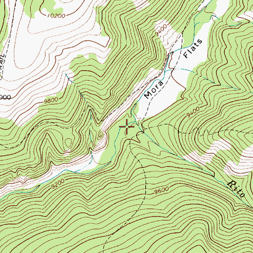 Topographic Map of Rito los Esteros, NM