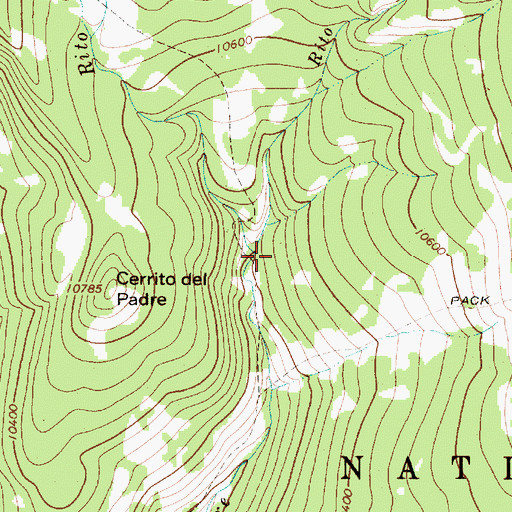 Topographic Map of Rito Maestas, NM