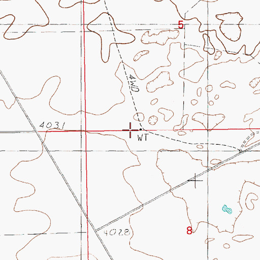 Topographic Map of Clay Well (historical), NM