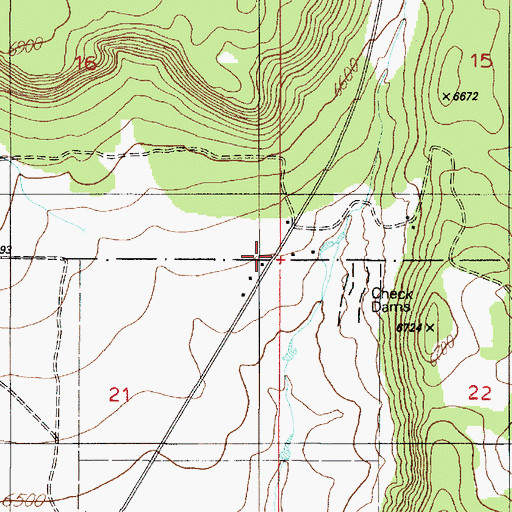 Topographic Map of Leyba, NM
