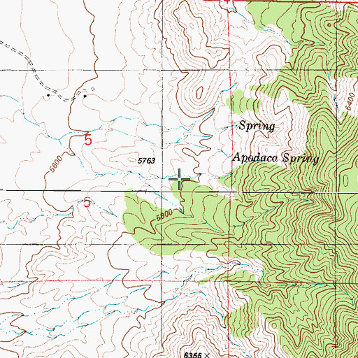 Topographic Map of Buck Camp, NM
