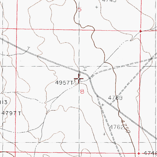 Topographic Map of Middle Well, NM