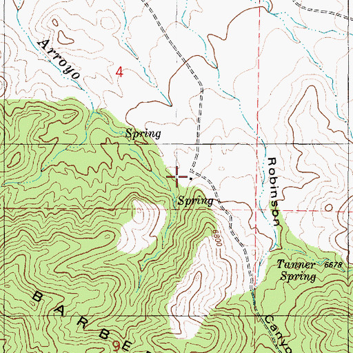 Topographic Map of Bataan Lodge, NM