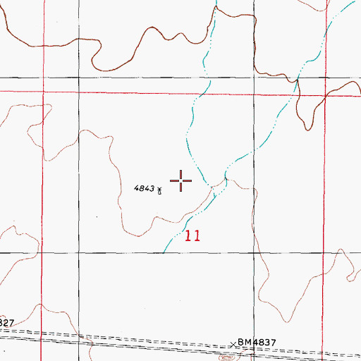 Topographic Map of Canada Quemada, NM