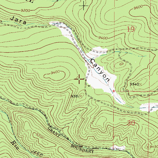 Topographic Map of Martinez Ranch, NM