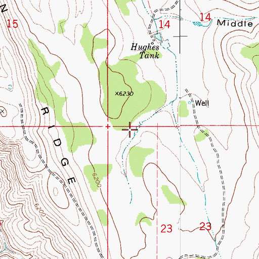 Topographic Map of Lee Magby Tank, NM