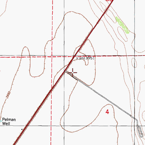 Topographic Map of Pelman Ranch (historical), NM