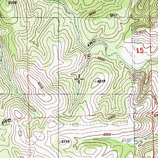 Topographic Map of Grant County, NM