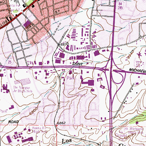 Topographic Map of Southridge Calle Lorca Park, NM
