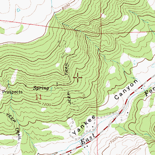Topographic Map of Davis Mine, NM