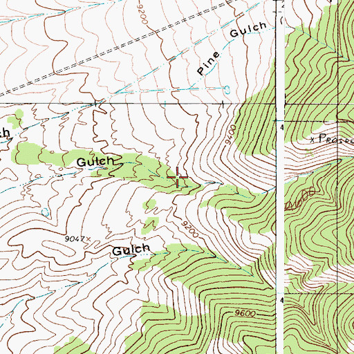 Topographic Map of Sheridan, NM