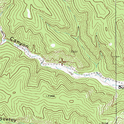 Topographic Map of Dutchman Coal Mine, NM