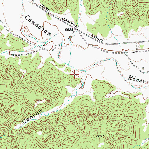 Topographic Map of Standard Graphite Company Prospect, NM
