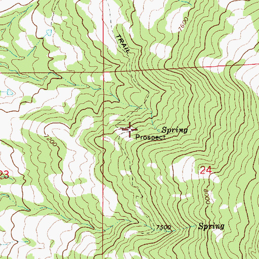 Topographic Map of Sugarite Mine, NM