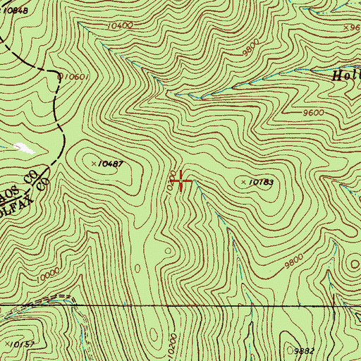 Topographic Map of Gold Leaf, NM