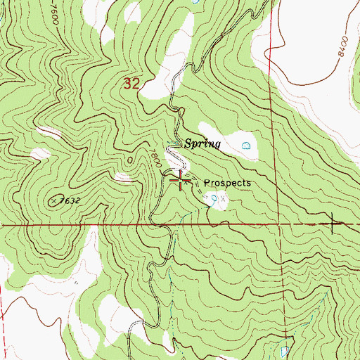 Topographic Map of Klantchnik Mine, NM