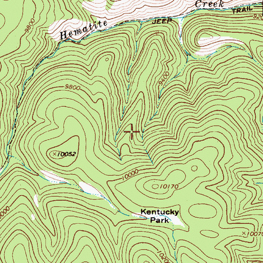 Topographic Map of Manzanita, NM