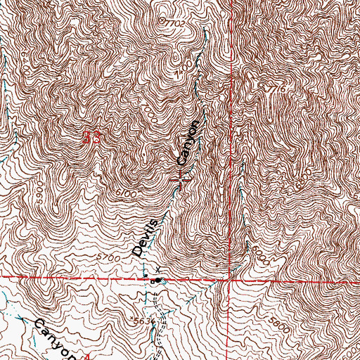 Topographic Map of White Spar, NM