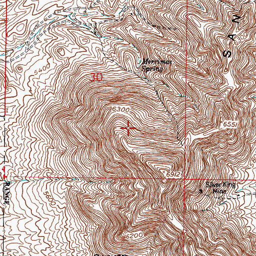 Topographic Map of Cobre Grande, NM