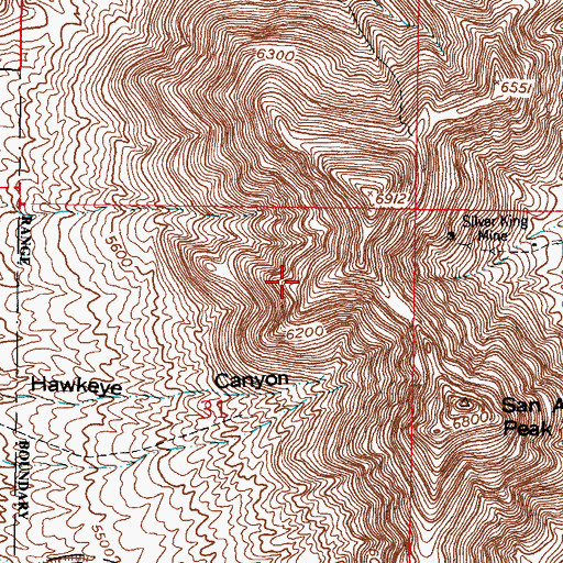 Topographic Map of Crested Butte Prospect, NM