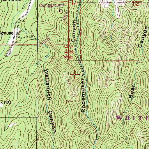 Topographic Map of Rock Number One, NM