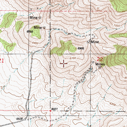 Topographic Map of Sacramento, NM