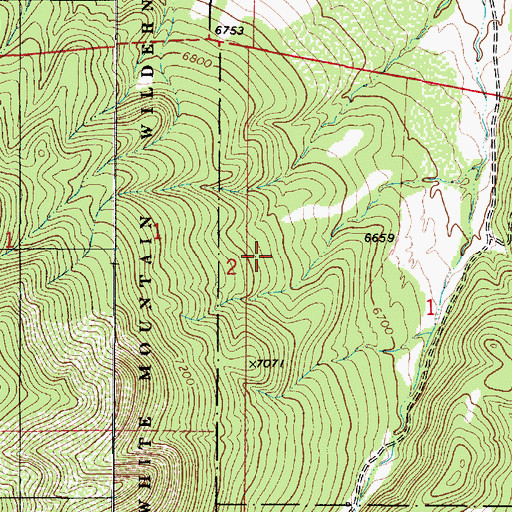 Topographic Map of Smuggler Claim, NM