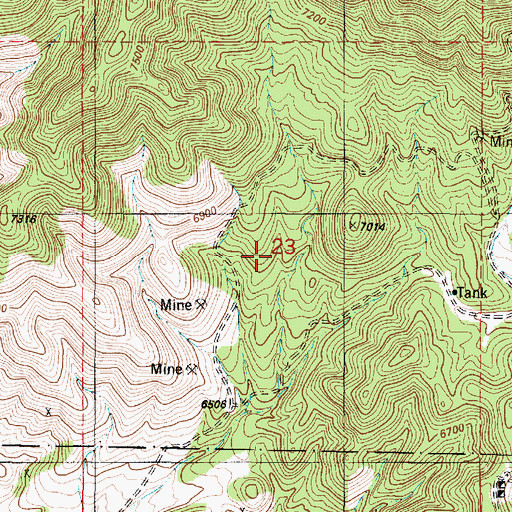 Topographic Map of Sunshine, NM