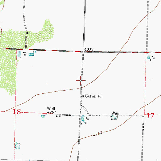 Topographic Map of Copper Ridge Mill, NM