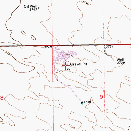 Topographic Map of New Mexico Project Number SP-2-76, NM