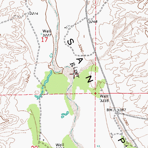 Topographic Map of Palomas Wash, AZ