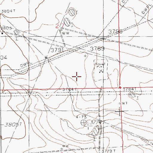 Topographic Map of New Mexico Project Number SP-2-76, NM