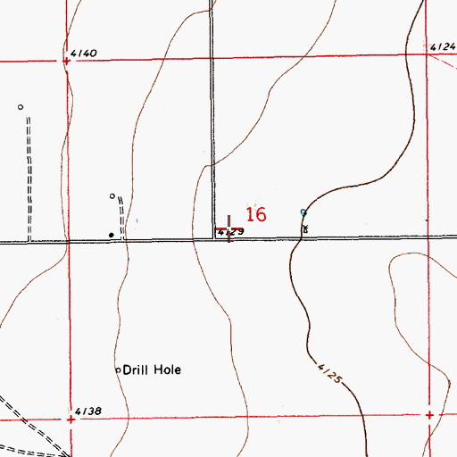 Topographic Map of State Fort Pit, NM