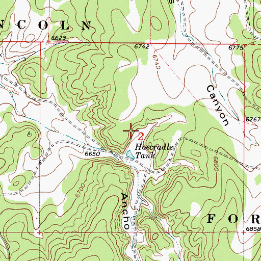 Topographic Map of Black Hat Group, NM